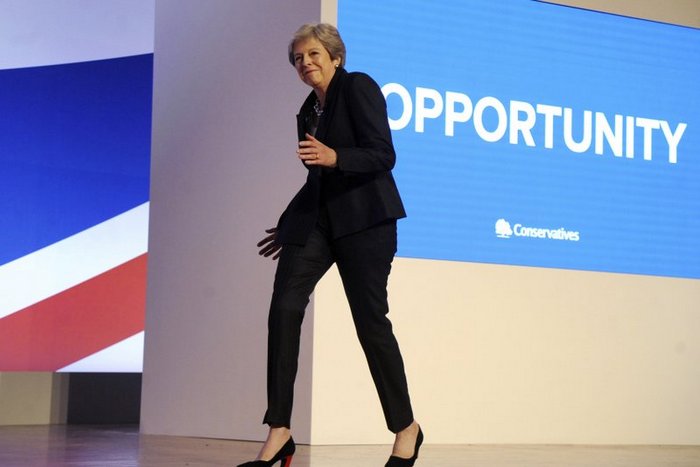 Бившата британска премиерка Тереза Мей премиерът на Нидерландия Марк Рюте